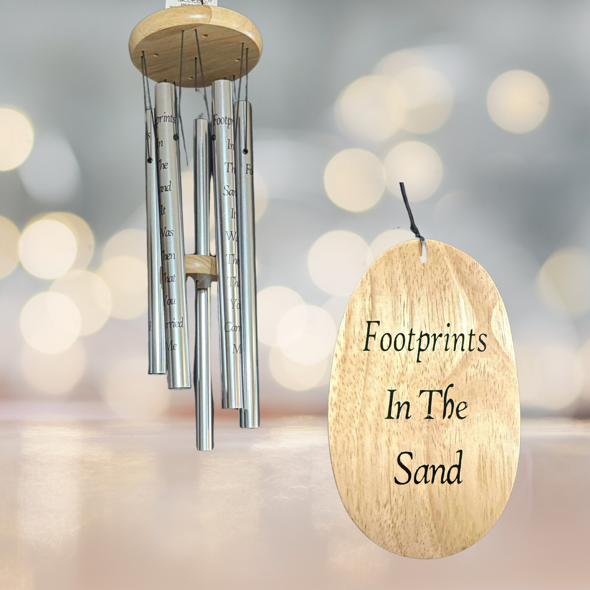 Footprints In The Sand Wind Chime